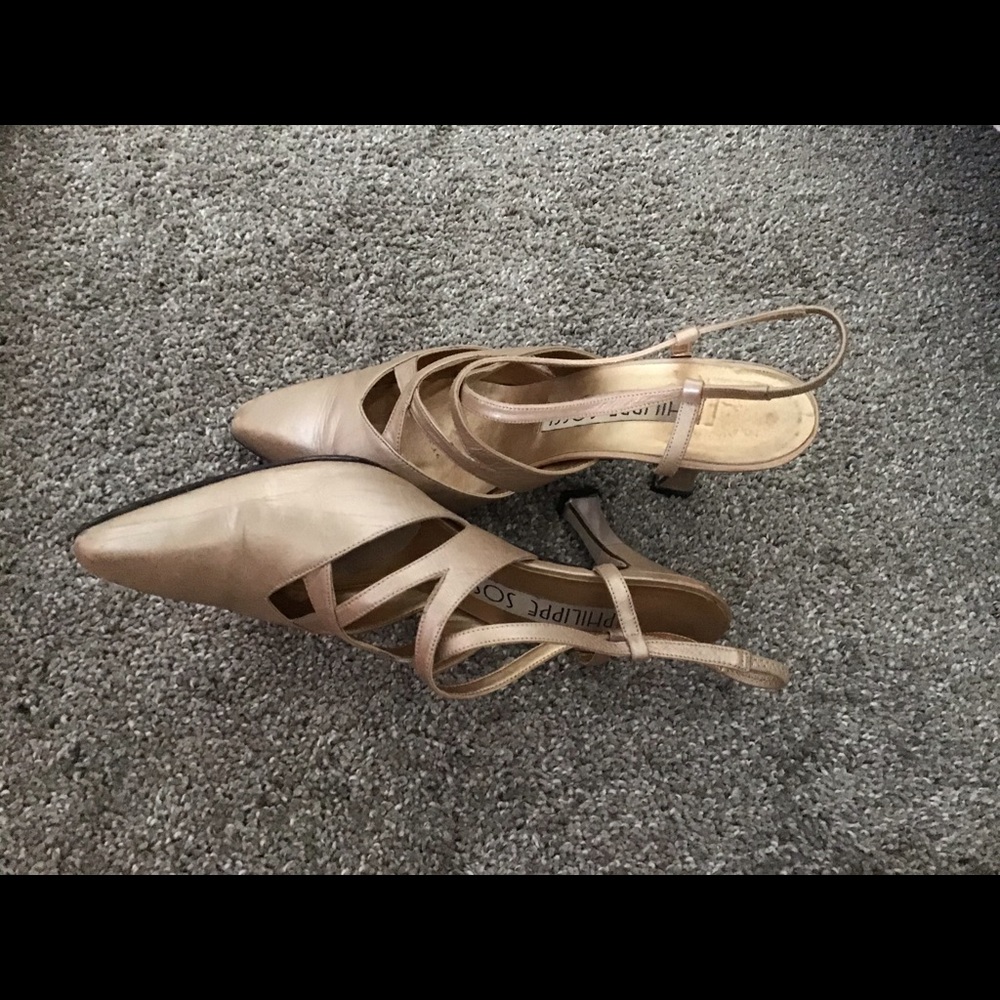 Tan shoes